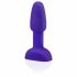 b-Vibe Rimming - analni vibrator z vrtljivimi kroglicami (vijoličen)