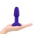 b-Vibe Rimming - vrtljivi analni vibrator s kroglicami (vijolična) 