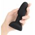 b-Vibe Rimming - vrtljivi analni vibrator s kroglicami (črn) 