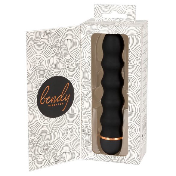 You2Toys - Bendy Wavy - 20-ritmični valoviti vibrator (črn) 