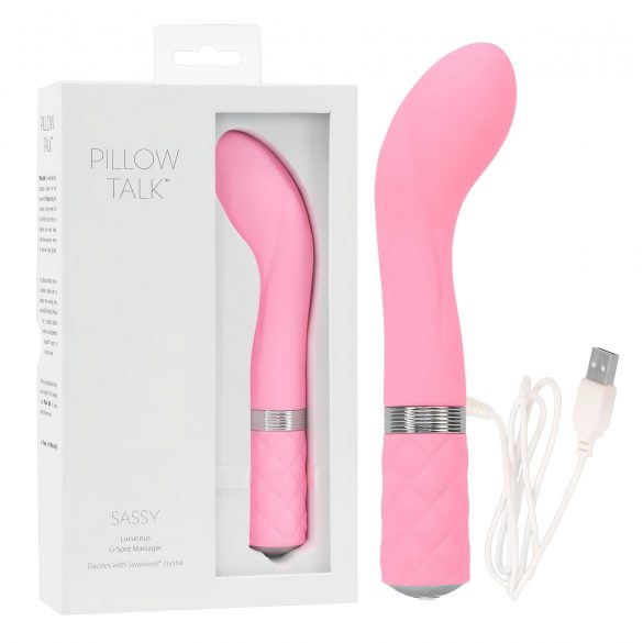 Pillow Talk Sassy - vibrator za točko G, ki ga je mogoče ponovno napolniti (roza) 