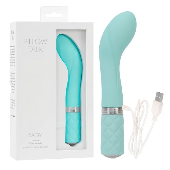 Pillow Talk Sassy - vibrator za točko G, ki ga je mogoče ponovno napolniti (turkizna) 