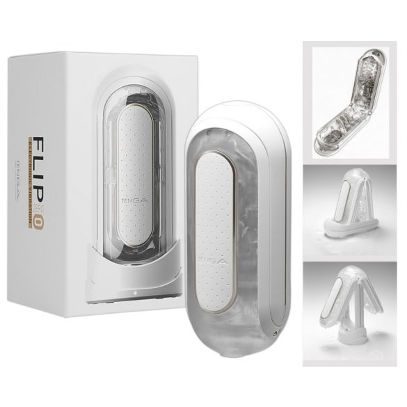 TENGA Flip Zero - vibracijski masturbator (bel) 