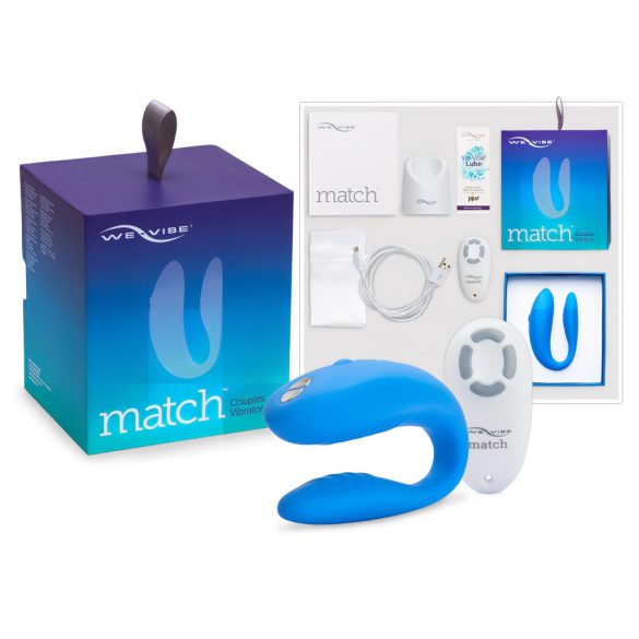 We-Vibe Match - vodoodporen vibrator z možnostjo polnjenja (moder) 