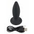 Black Velvet S - Začetni analni vibrator z možnostjo polnjenja - majhen (črn) 