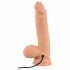 realisticixxx Torero - vibrator na baterije, pripenjalni, realistični rotacijski vibrator (22 cm) 