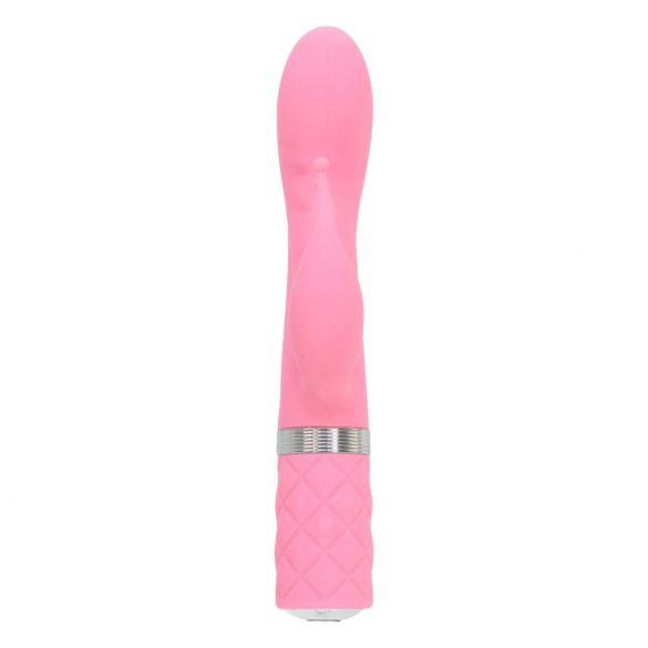 Pillow Talk Kinky - polnilni vibrator za točko G z dvema morotoma (roza)