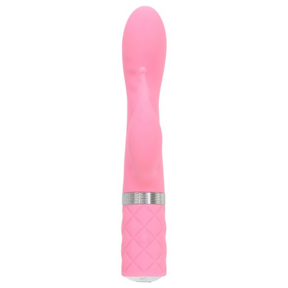 Pillow Talk Kinky - polnilni vibrator za točko G z dvema morotoma (roza)