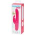Happyrabbit Curve Slim - vodoodporen vibrator s paličico za polnjenje (roza)