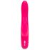 Happyrabbit Curve Slim - vodoodporen vibrator s paličico za polnjenje (roza) 