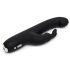 Happyrabbit G-Spot Slim - vodoodporen vibrator s paličico za polnjenje (črn) 