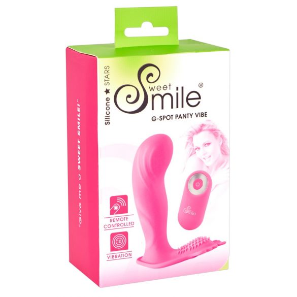 SMILE G-Spot Panty - vibrator, ki ga je mogoče polniti, z radijskim nadzorom (roza)