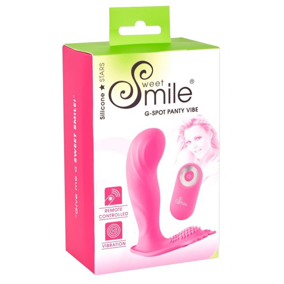 SMILE G-Spot Panty - akumulatorski, radijsko vodeni nadevni vibrator (roza)