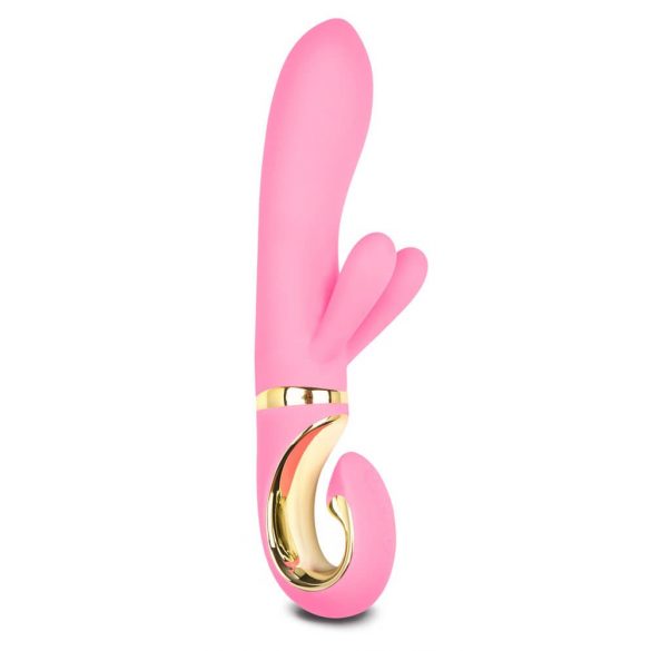 G-Vibe GRabbit - vibrator za točko G s 3 motorji za polnjenje (roza) 