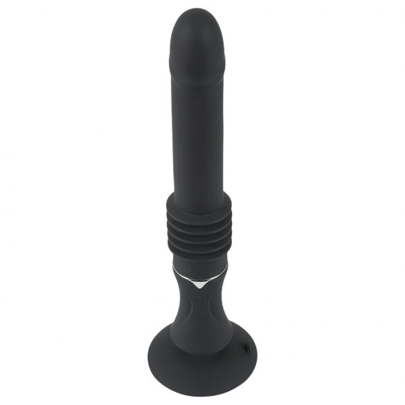 You2Toys - Fucking Machine - akumulatorski vibrator z objemko (črn) 