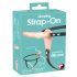 You2Toys - Strap-On - vibrator s trakom za polnjenje (naravni) 