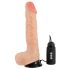 Naravna koža - Dancing Dick vibrator z vrtečim se realističnim vibratorjem (naravni) 