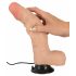 Naravna koža - Dancing Dick vibrator z vrtečim se realističnim vibratorjem (naravni) 