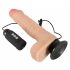 Naravna koža - Dancing Dick vibrator z vrtečim se realističnim vibratorjem (naravni) 