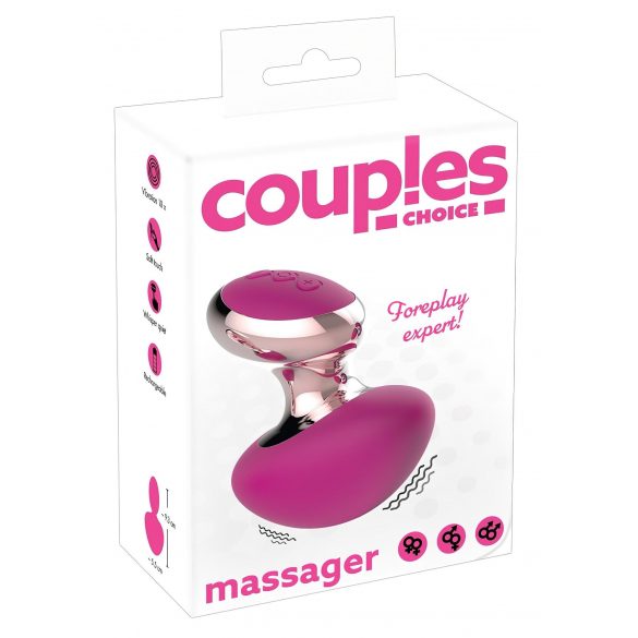 Couples Choice - mini masažni vibrator z možnostjo polnjenja (roza) 