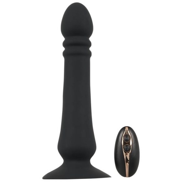 Black Velvet - analni vibrator z možnostjo polnjenja (črn) 