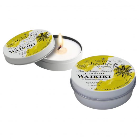 Petits Joujoux Waikiki - masažna sveča - kokos-ananas (43ml) 