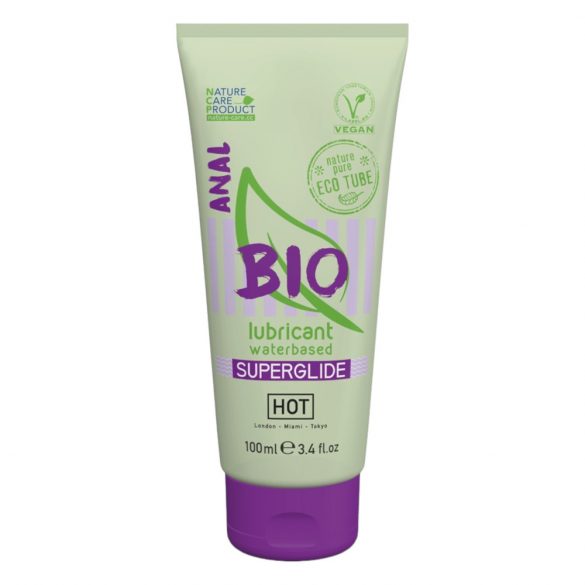 HOT BIO Superglide Anal - veganski analni lubrikant na vodni osnovi (100ml) 