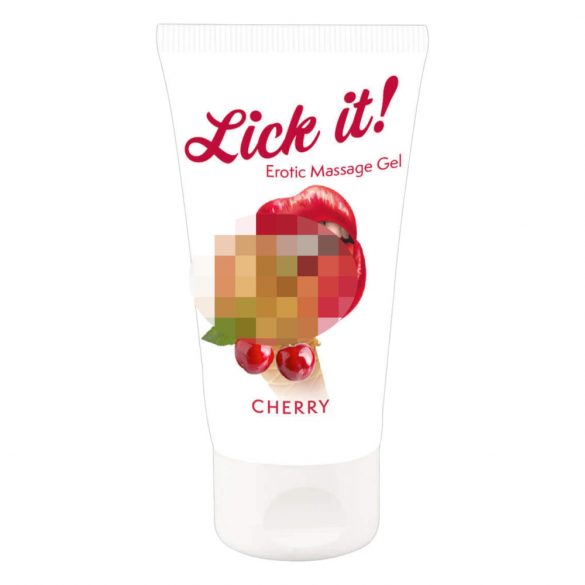 Lick it! - užitna lubrikanta 2v1 - češnja (50ml) 