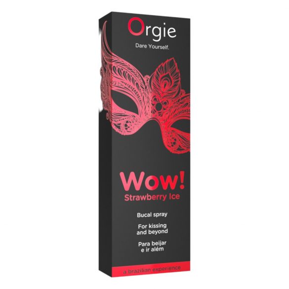 Orgie Wow Strawberry Ice - hladilni ustni sprej (10ml) 