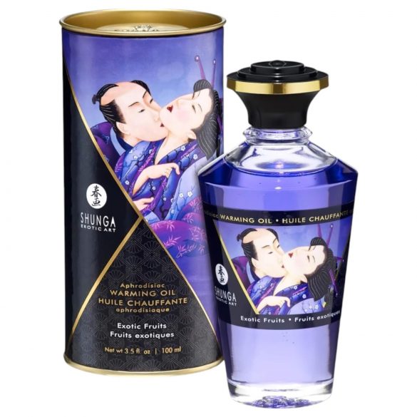 Shunga - masažno olje za ogrevanje - eksotično sadje (100ml) 