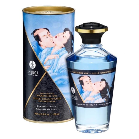 Shunga - masažno olje za ogrevanje - kokos (100ml) 