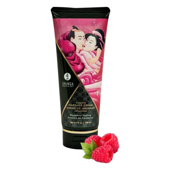 Shunga - masažna krema - malina (200ml) 