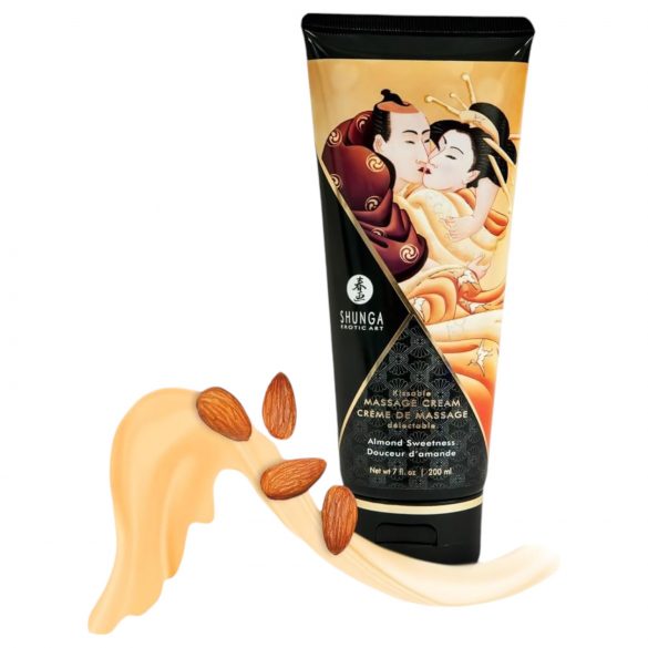 Shunga - masažna krema - sladki mandelj (200ml) 