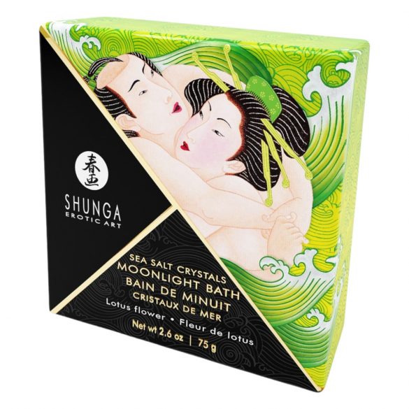 Shunga Lotusov cvet - kristal za kopel z minerali Mrtvega morja (75g)