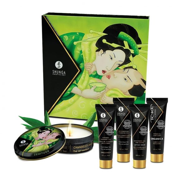 SHUNGA Geisha - komplet lubrikanta, masažnega olja in sveče (5) -