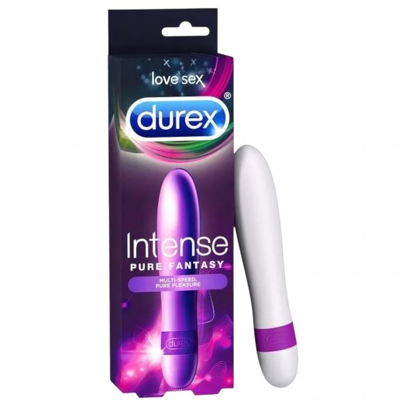 Durex Intense Pure Fantasy - vibrator s palicami (bela) - 