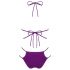 Obsessive Balitta - svetleče bikini kopalke z ogrinjalom (vijolične barve)
