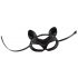 Bad Kitty - maska mačke iz umetnega usnja s kamenčki - črna (S-L)