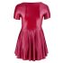 Cottelli Plus Size - mini obleka v obliki črke A (bordo) 