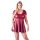 Cottelli Plus Size - mini obleka v obliki črke A (bordo)  - 2XL