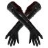 LATEX - dolge rokavice unisex (črne)