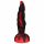 OgazR Hell Dong - Urezan dildo z lepljivimi blazinicami - 20 cm (črno-rdeč) 