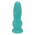 OgazR Sea Serpent - Dildo z žlebovi in objemko - 17 cm (modro-bela) 