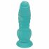 OgazR Sea Serpent - Dildo z žlebovi in objemko - 17 cm (modro-bela) 