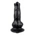 Animalorny - Pasji penis dildo - 12cm (črn) 