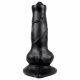 Animalorny - Pasji penis dildo - 12cm (črn) 