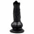 Animalorny - Pasji penis dildo - 12cm (črn) 