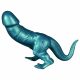 Toppedmonster - Silikonski dildo dinozaver - 26 cm (turkizni) 