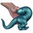 Toppedmonster - Silikonski dildo dinozaver - 26 cm (turkizni) 