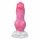 Animalorny Buldog - pasji penis dildo - 17 cm (roza) 